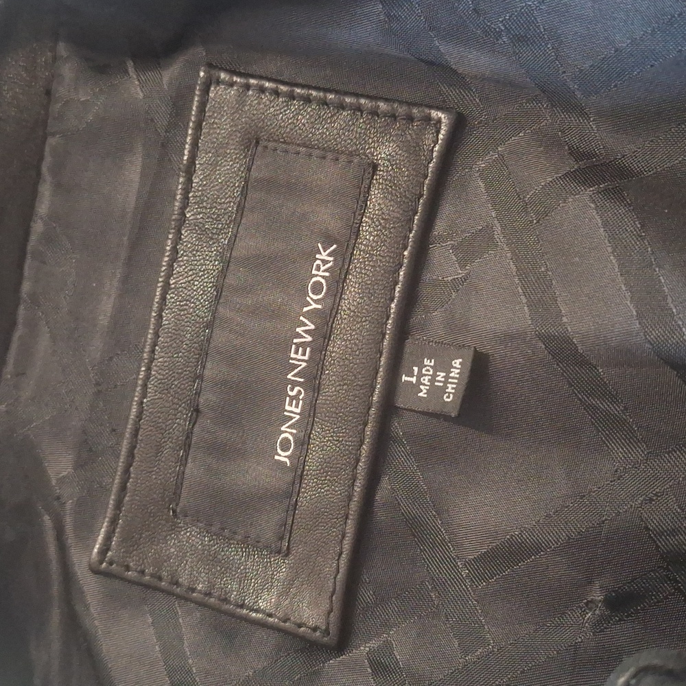 Jones New York Black lamb skin Jacket - Picture 11 of 13